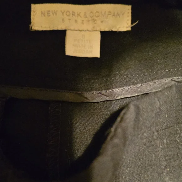 New York & Company Elegant Black Straight Leg Pants - Picture 3 of 3
